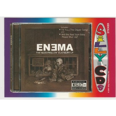 Enema #11 Eminem Silly CDs Marshall Mathers LP Real Slim Shady Way I Am sticker