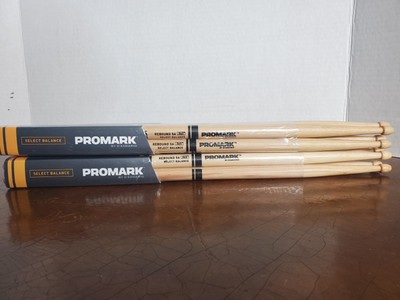 NEW Pro Mark Hickory Drumsticks 5a Made In USA Hickory 4 Pairs