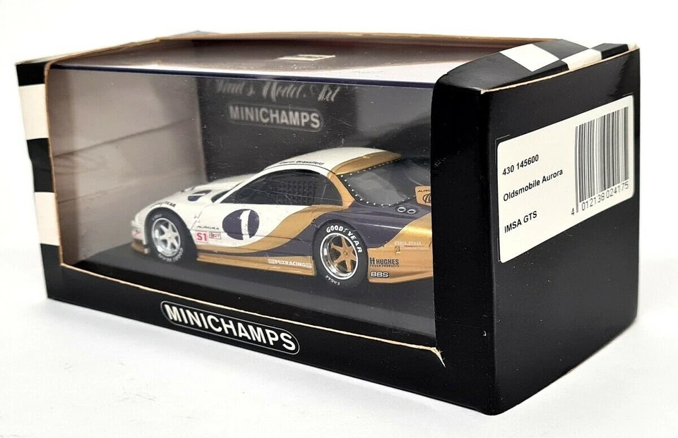 Minichamps 1/43 430 145600 Oldsmobile Aurora IMSA GTS Darin Brassfield - Image 2 of 4