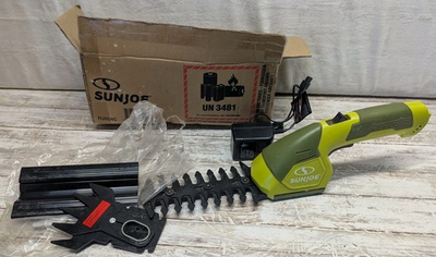 #ad Sun Joe HJ604C 2 In 1 Cordless 7.2 Volt Grass Shear Plus Hedger C11 $28.96