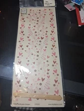 Heidi Grace Rub-Ons Transfers FLOURISHES - Red Flowers Scroll - 53 pieces