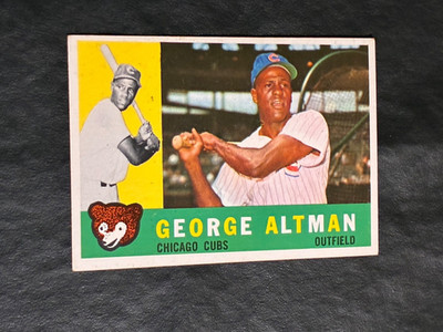 1960 Topps George Altman #259 - No Creases - Spot Left Player Pic by Bat