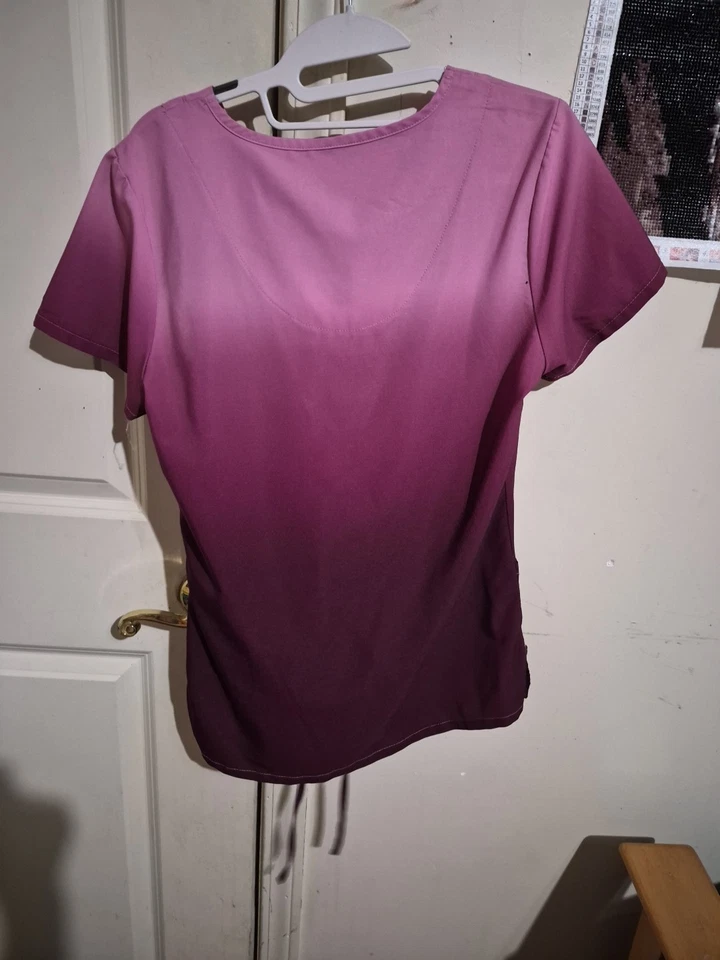 Scrub Set Large Wine Color - Image 2 of 4