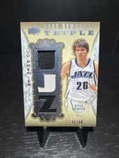 2008-09 UD Premier - Kyle Korver Rare Remnants Triples Jersey Patch #RR3-KK /50