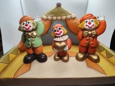THUN Set Circo con Base Tendone e 3 Clown Originali (12cm x2 +10cm)