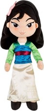 NEW Disney Store Official Princess Plush Doll, Mulan, Medium 14 Inches, Soft Pl