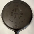 Vintage Griswold #8 Cast Iron Skillet Pan Large Logo 704  Restored, Seasoned