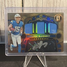 2024 Panini Gold Standard - Rookie Jersey Autographs Triple Ladd McConkey /149