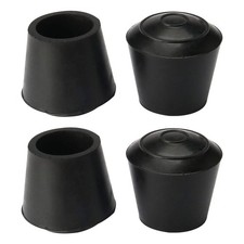uxcell 4pcs Leg Caps Tips 16mm 5/8 Inch Anti Slip Rubber 16mm/5/8", Black