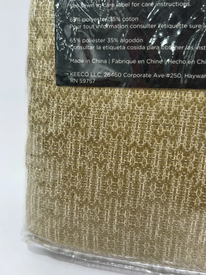 Lot of 2 Packs Eclipse 100% Blackout Curtains One Rod Pocket Panel in Gold NEW - Image 4 of 4