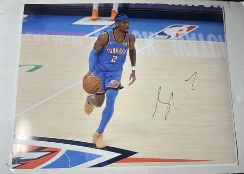 Shai Gilgeous Alexander Signed 11x14 Photo Auto Autographed OKC THUNDER NBA