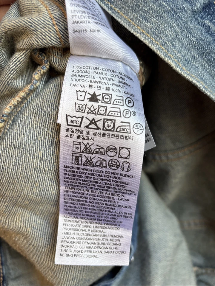 Levis Men’s Denim VEST - Image 4 of 4