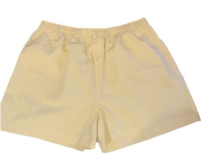 Mod Ref Shorts Women s Large 100% Cotton Butter Yellow Boyfriend boho Boxer NWOT