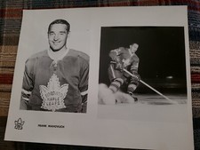 1964 FRANK MAHOVLICH NHL HOCKEY PHOTO TEAM ISSUE TORONTO MAPLE LEAFS  HHOF HERO