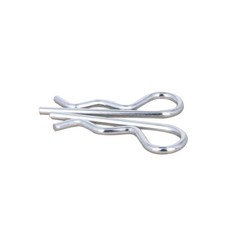 50Pcs R Clip Split Pin 1.2-3.5mm Dia Zinc Plated Spring Cotter Clip Pin Fastener