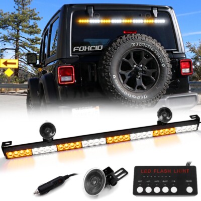 Aazon.co: LRTER 2 In 1 Eergency Strobe Traffic Advisor Light Bar
