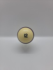 Vintage Brunswick Heritage Pocket 12 Twelve Ball Pool Billiards Purple/White.