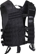 Black Lightweight Military Tactical MOLLE Adjustable Mesh Utility Vest