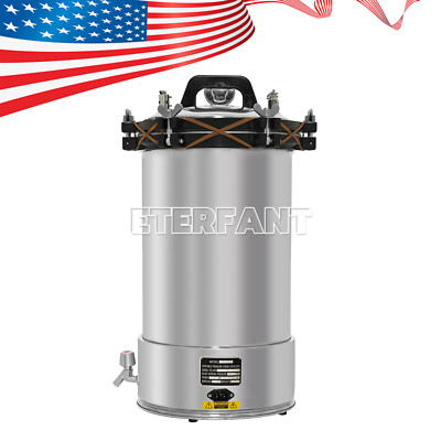 #ad #ad 24L Dental Electric Heat Portable Pressure Stainless Steel Steam Sterilizer 126℃ $269.99