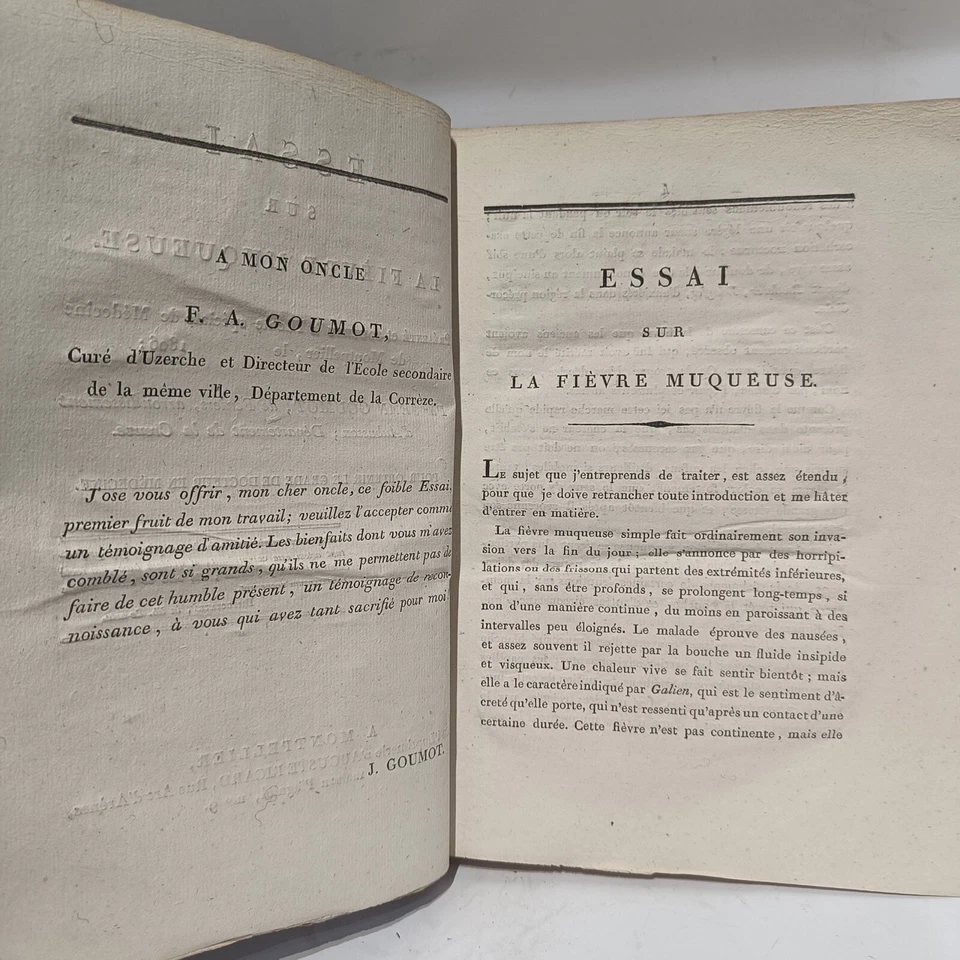 MÉDECINE, PSYCHIATRIE - Thèse école de MÉDECINE de MONTPELLIER OBSTÉTRIQUE 1808 - Photo 3/4