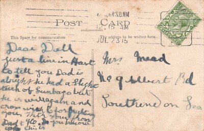 FAMILIENGESCHICHTE - GENEALOGIE - POSTKARTE - MET - SOUTHEND ON SEA ALBERT ? ROAD