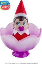 Frost Pips Mini Blooms Elf Baby Girl with Blue Eyes ncludes Frost Flower Cradle
