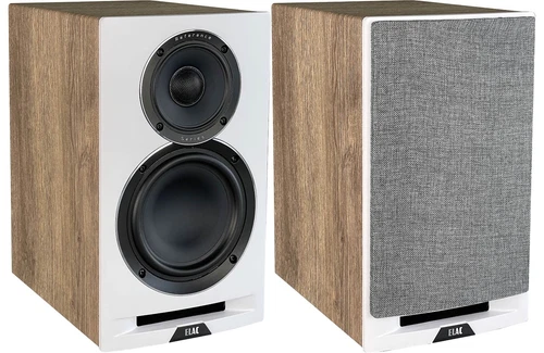 ELAC Uni-Fi Reference UBR62 مكبرات صوت رف الكتب بلوط وأبيض