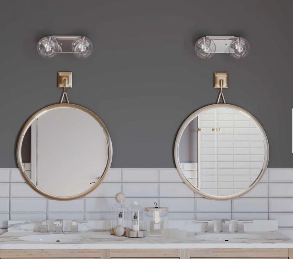 Luz de tocador de baño Progress Lighting P2854-15 Mod 2 luces cromada pulida Foto 4 de 4