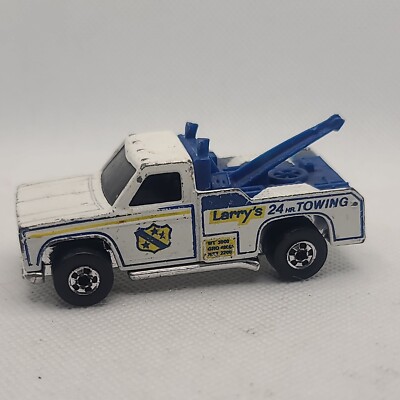 1974 Hot Wheels Redline White Ramblin' Wrecker Larrys Towing Tow