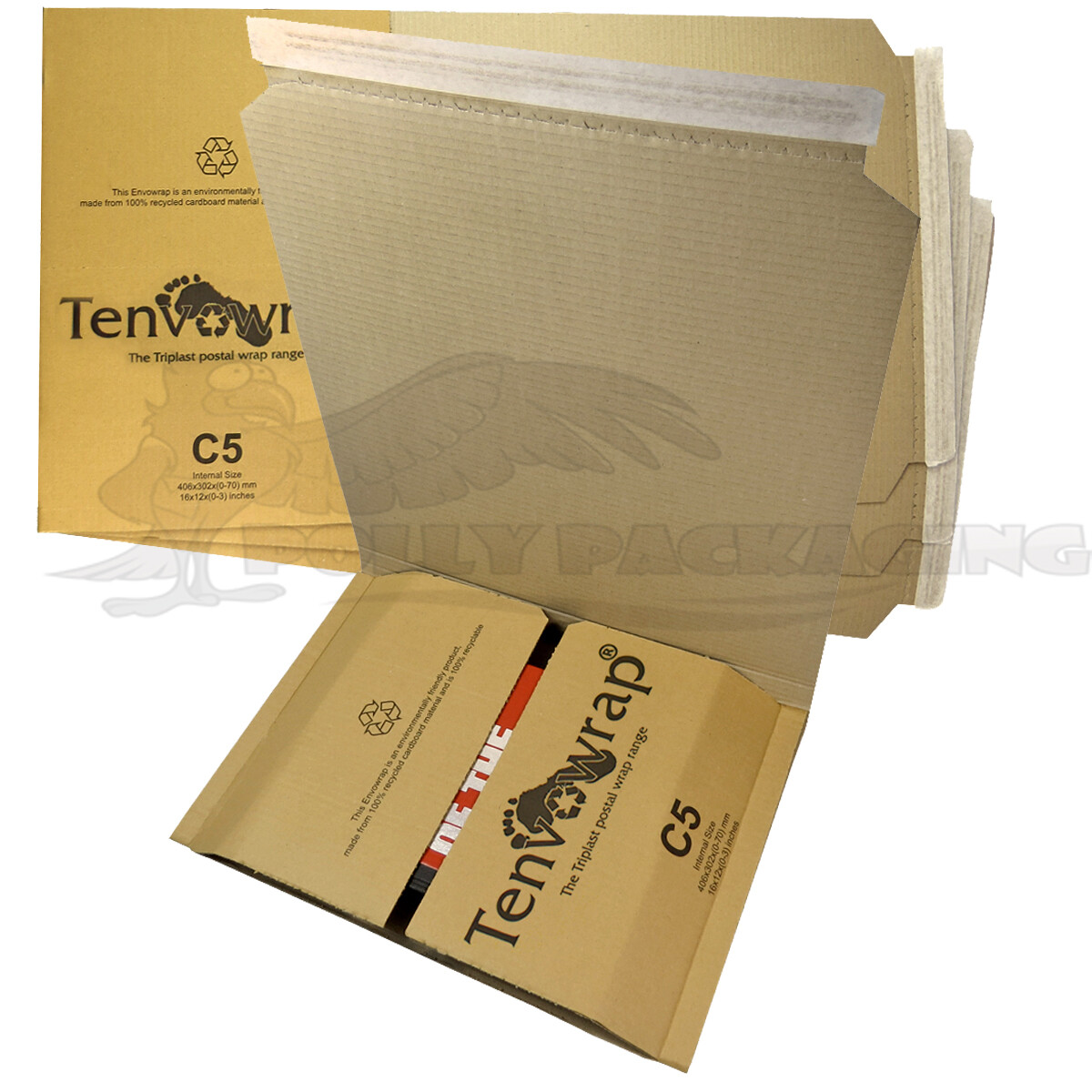 20 x BOOK WRAP C5 Amazon Style 406x302x(0-70mm) POSTAL BOXES Posting Packaging