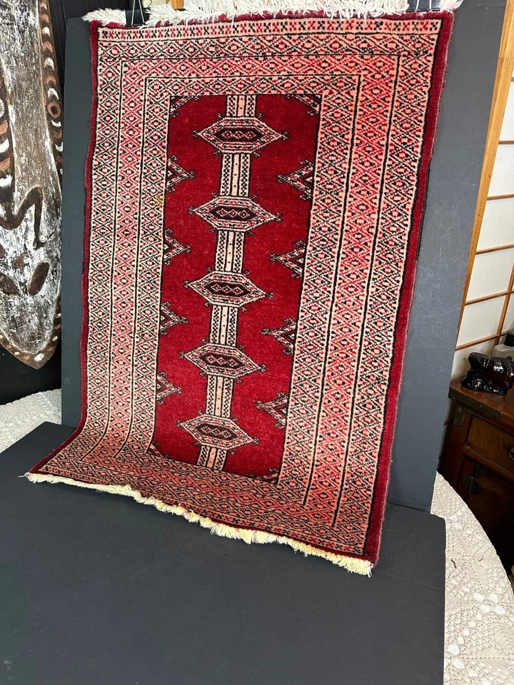 Old Turkish Tribal Wool Rug - image 3 of 4