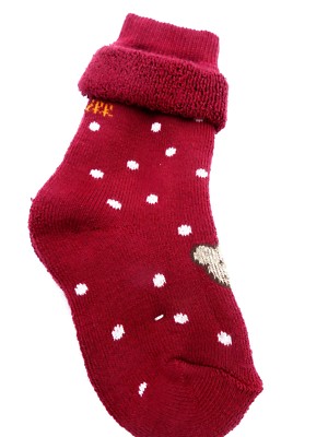 Steiff  Baby Socken  Frottee, anemone mit Teddykopf, gepunktet  gr.74-80