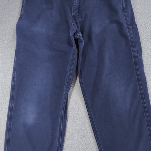 Carhartt FR Pants Mens 36x34 Navy Canvas Flame-Resistant Original Fit Carpenter - Picture 19 of 23