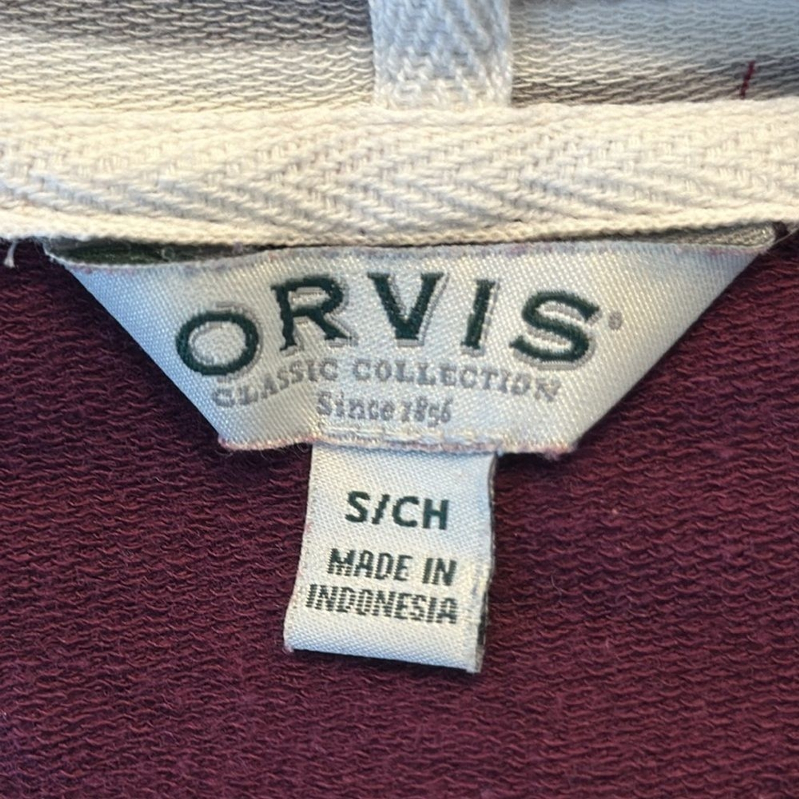 Orvis Solid and Stripe Pullover Lightweight Hoode… - image 8