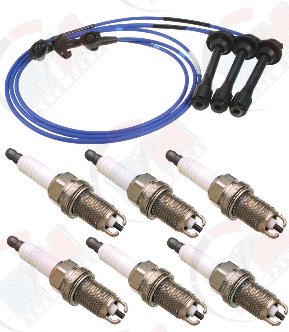 FOR Toyota 4Runner 6pc Denso Spark Plugs K16TR11  NGK Ignition Wires TE66
