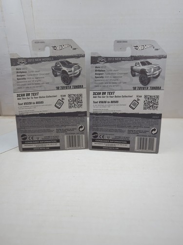 Lot of 2 - 2012 Hot Wheels New Models - '10 Toyota Tundra - Yellow & Black - Picture 4 of 4