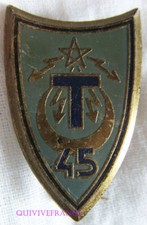 IN10521 - Insignia 45° Regiment Of Transmissions, Blue, Pin Set