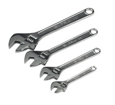 Sealey 4 Piece Adjustable Wrench Set 150, 200, 250 & 300MM - S0449