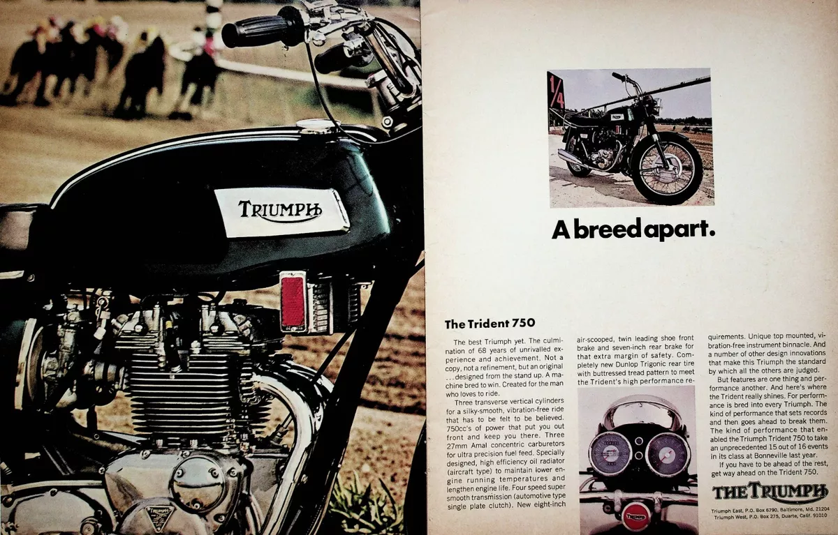 Triumph clearance trident 1970