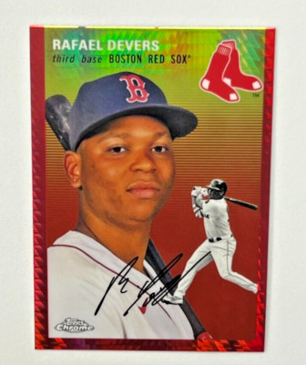 2023 Topps Chrome Platinum Anniversary RAFAEL DEVERS Red Prism SSP