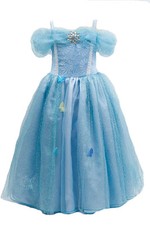 Girls Princess Dress Cinderella Costume Cinderella Butterfly Dress