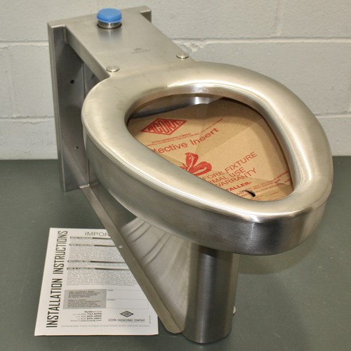 Acorn Penal Ware Stainless Steel Toilet R2115T2, Floor Mount, Top