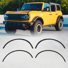 4PCS Front Rear Fender Flares Steel For 2021-2025 Ford Bronco 2 Doors /4 Doors 