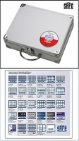 Safe-244-0-MüNzkoffer-Polen-Smart-3D-Plakette-Leer-Platz-FüR-9-Tableaus