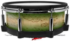 Wrap for Roland vDrum Shell PD140 Exotic Wood Karelian Burl Burst Tropical Green