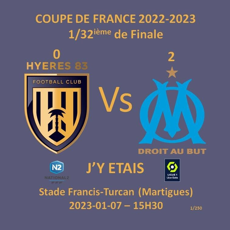 Aimant Souvenir Football – Marseille Vs Hajduk Split (Coupe 1987-1988)