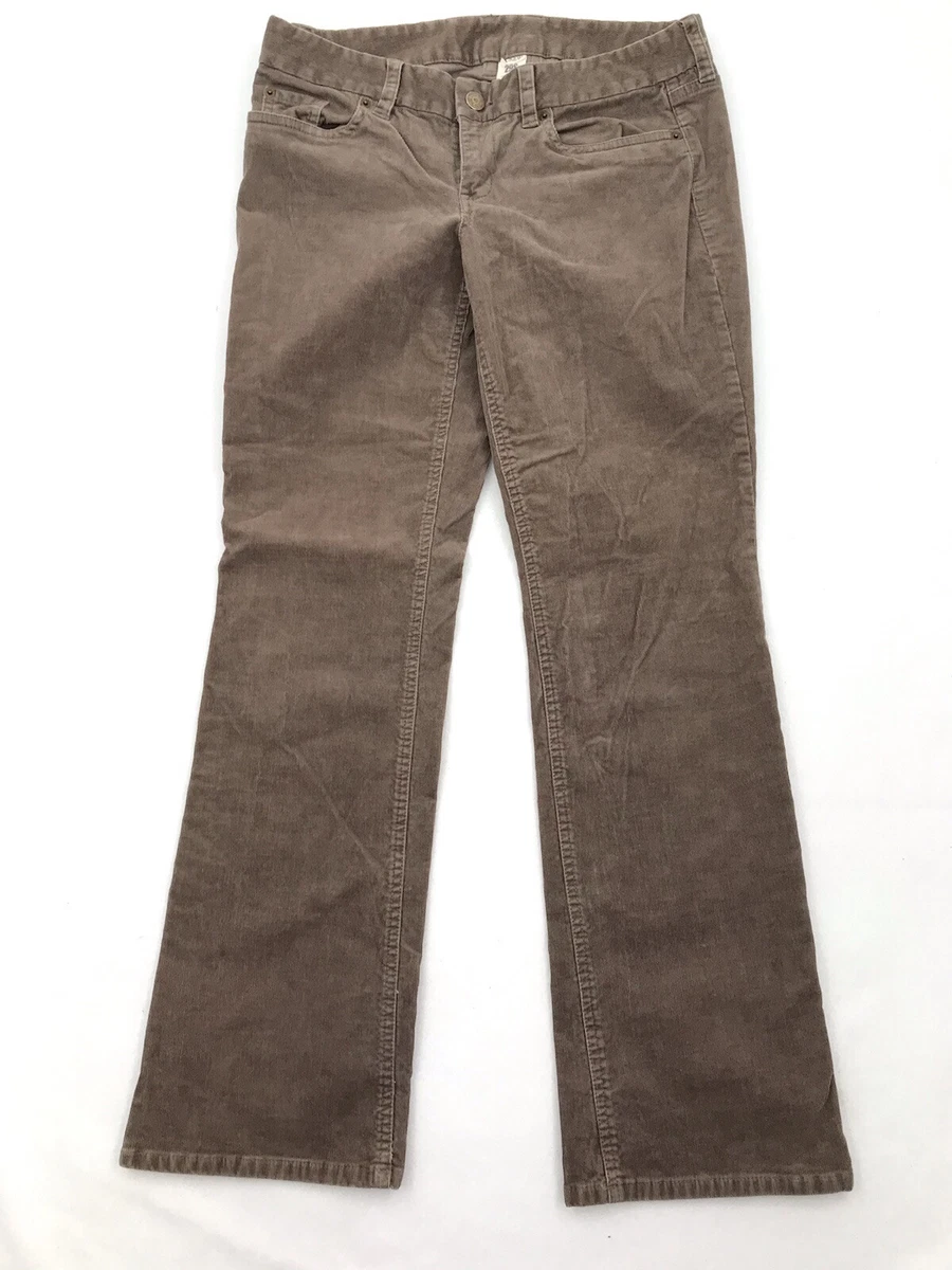 J Crew Women s Brown Corduroy Favorite Fit Pants Size 29S eBay