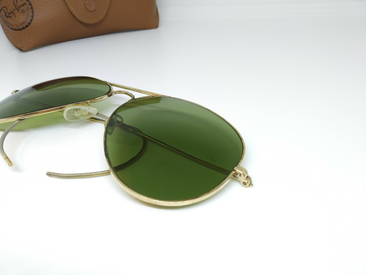 Vintage B&L Ray Ban USA Lic Outdoorsman Aviator Cable Wrap 1 Vintage B&L Ray Ban USA Lic Outdoorsman Aviator Cable Wrap 1