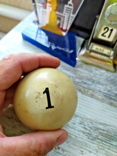 Vintage Soviet Billiard Ball No.1 Russian Pyramid 68mm 362g Heavy Composite USSR