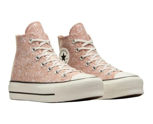 CONVERSE-Nuove-Donna Dusty Cinder Chuck Taylor All Star Lift Ciao A09422C-Taglia 7 - Foto 7 di 11